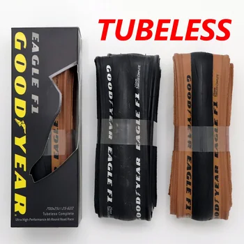 Pneumatici completi tubeless GoodYear Eagle F1 Pneumatico tubeless da strada 700 x 25C nero Pneumatico pieghevole
