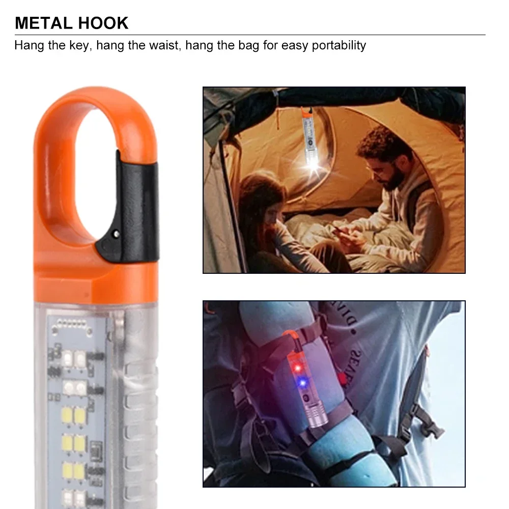 S21PRO 1000m Long White Flashlight Work Lamp IPX4 Waterproof 20h Lantern Built-in Battery Type-C Charing Camping Torch