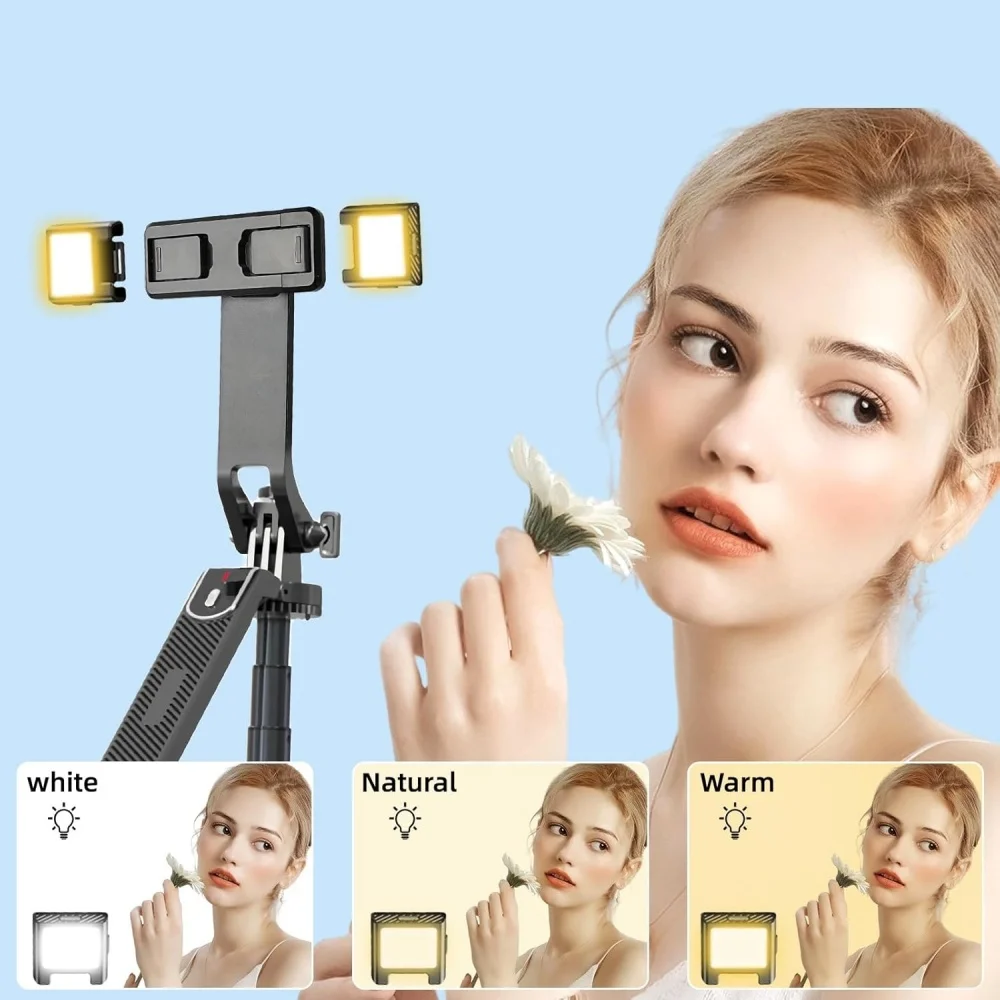 Enhanced Tripod with Wireless Remote - Portable Adjustable Stand for Live Streaming and Vlogging