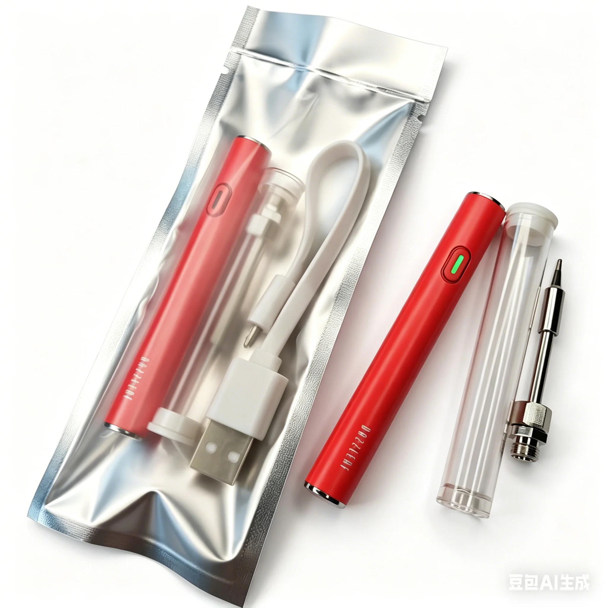 1kit 510 스레드 예열 DIY 배터리 전기 납땜 인두 350mah 용접 가열 도구 (핫 나이프 팁 세라믹 가열 커터 포함)