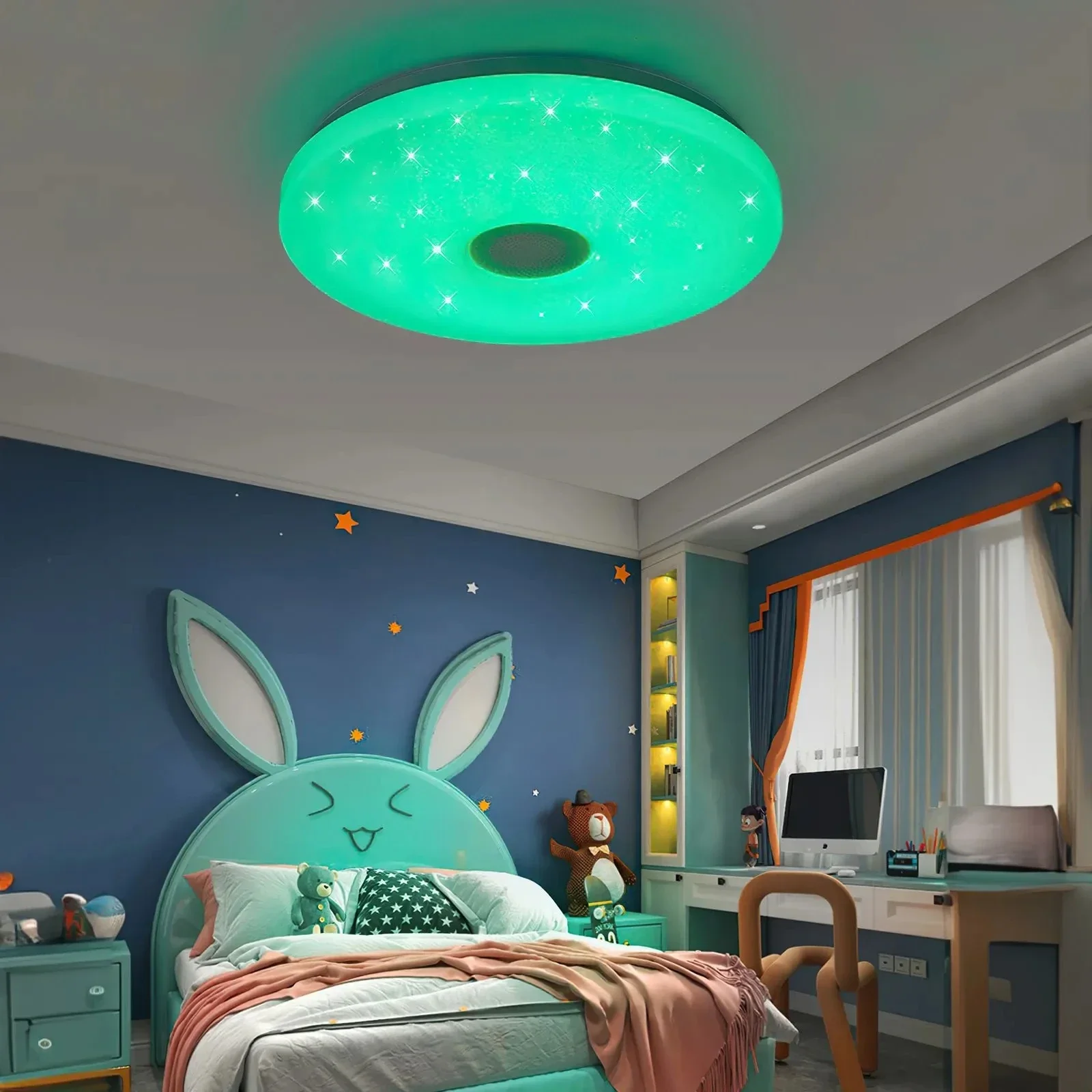 RGB Smart Ceiling Light LED Interior Home Christmas Decorative Light Luster Dimming Remote Control WIFI Bluetooth Living Room