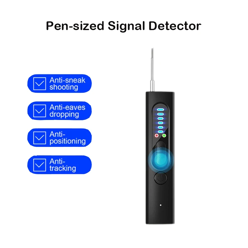 

Wireless Mini Signal Detector Camera Locator Tracking Detector with Laser Tech Detection Anti-Monitoring Sneak Shooting Camera