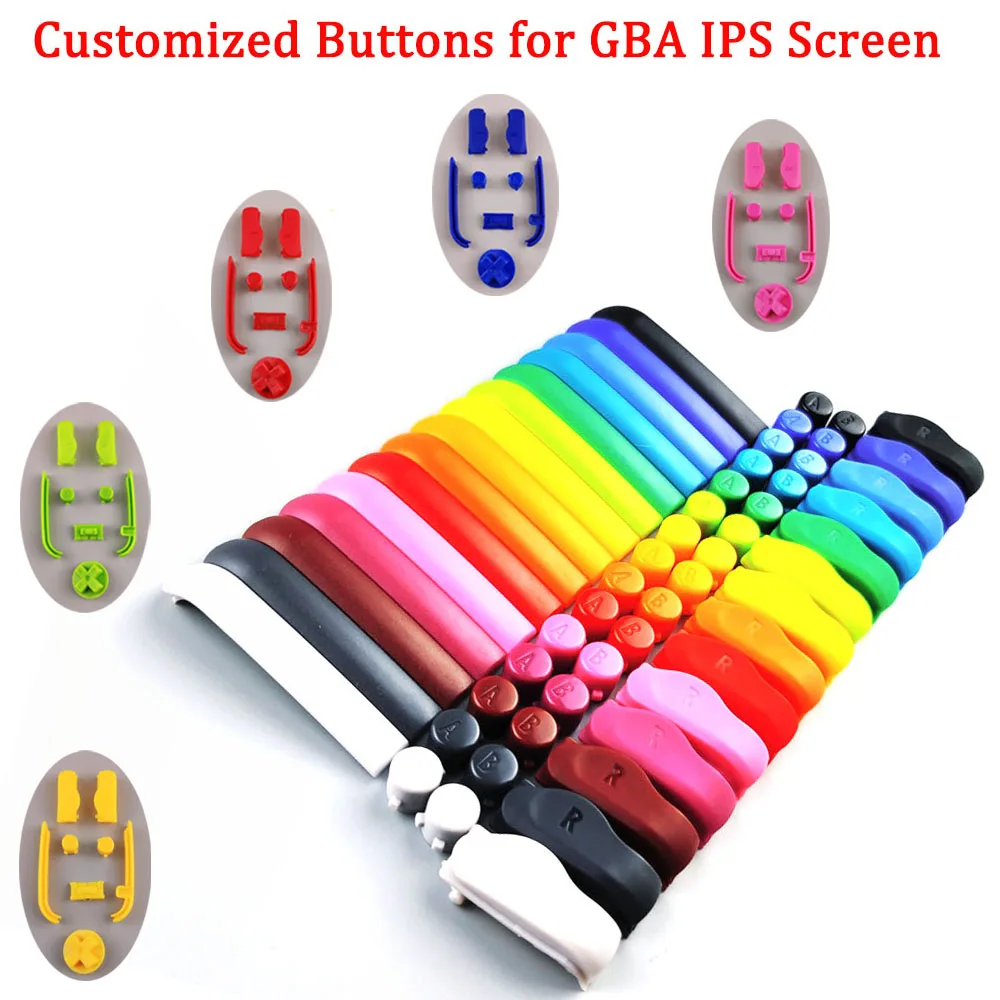 Nuovi Kit Di Pulsanti A B L R Personalizzati Per Pulsanti Gba Originali D-Pad Per Gba Ips Custodia Per Schermo Lcd Shell Per Game Boy Advance