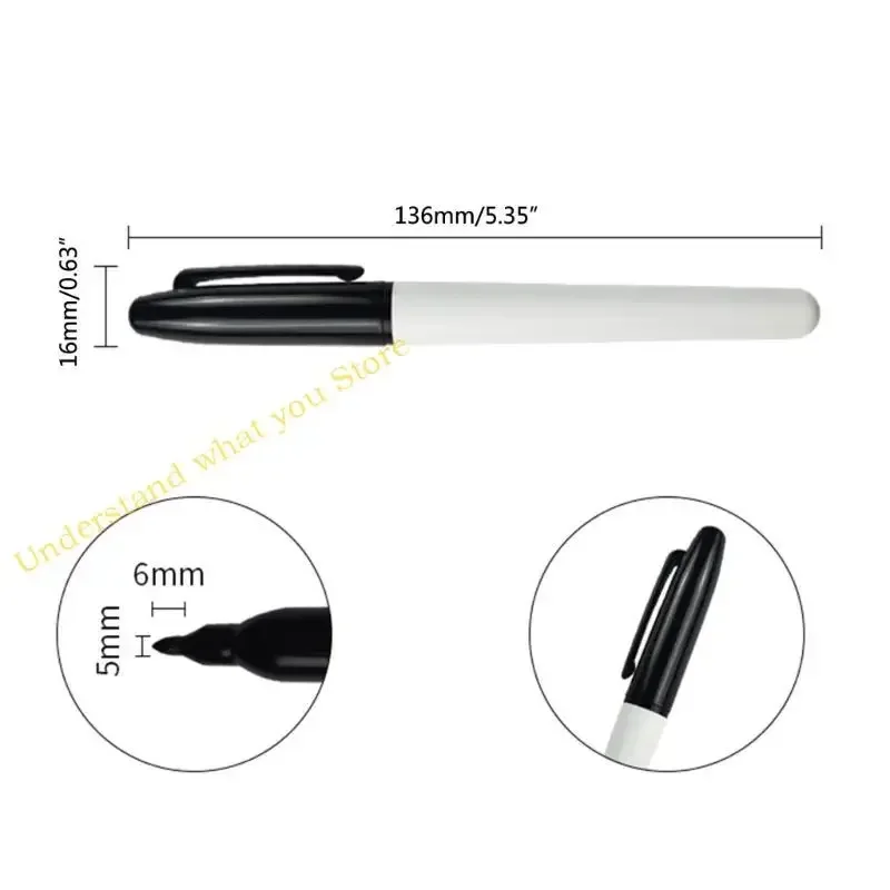 J60A 6PCS 화이트 보드 쓰기 펜 사라지는 공기 지우기 가능한 펜 수성 마커 펜