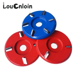 Disque rotatif pour meuleuse d'angle, couteau plat incurvé 3 8 dents roue à bois, disque rotatif pour sculpture sur bois Turbo, pelle, alésage de 16mm 