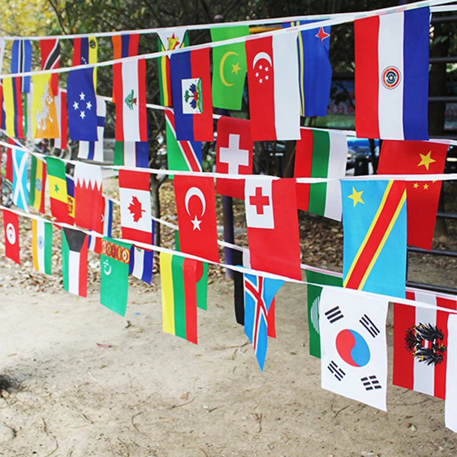 32 Countries National Flags Banner Football Match Bunting Flags On A String Countries Around The World Nations Flag 32 Teams