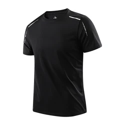 Men's Quick Dry Breathable Outdoor Sports T-Shirt - XXXL(70-80kg) (Black)