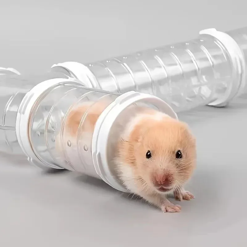 Hamster Toy Maze DIY Remodeled Cage External Tubes Tunnel Set Sports U Pipe Hamster Accessories Pipeline Supplies 5.5cm Diam