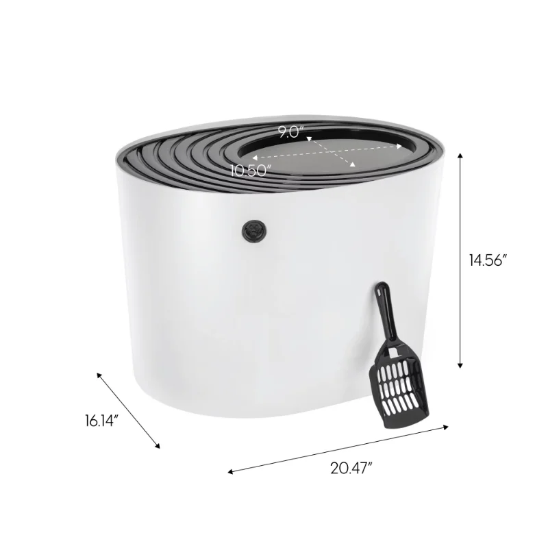 Top Entry Cat Litter Box 6