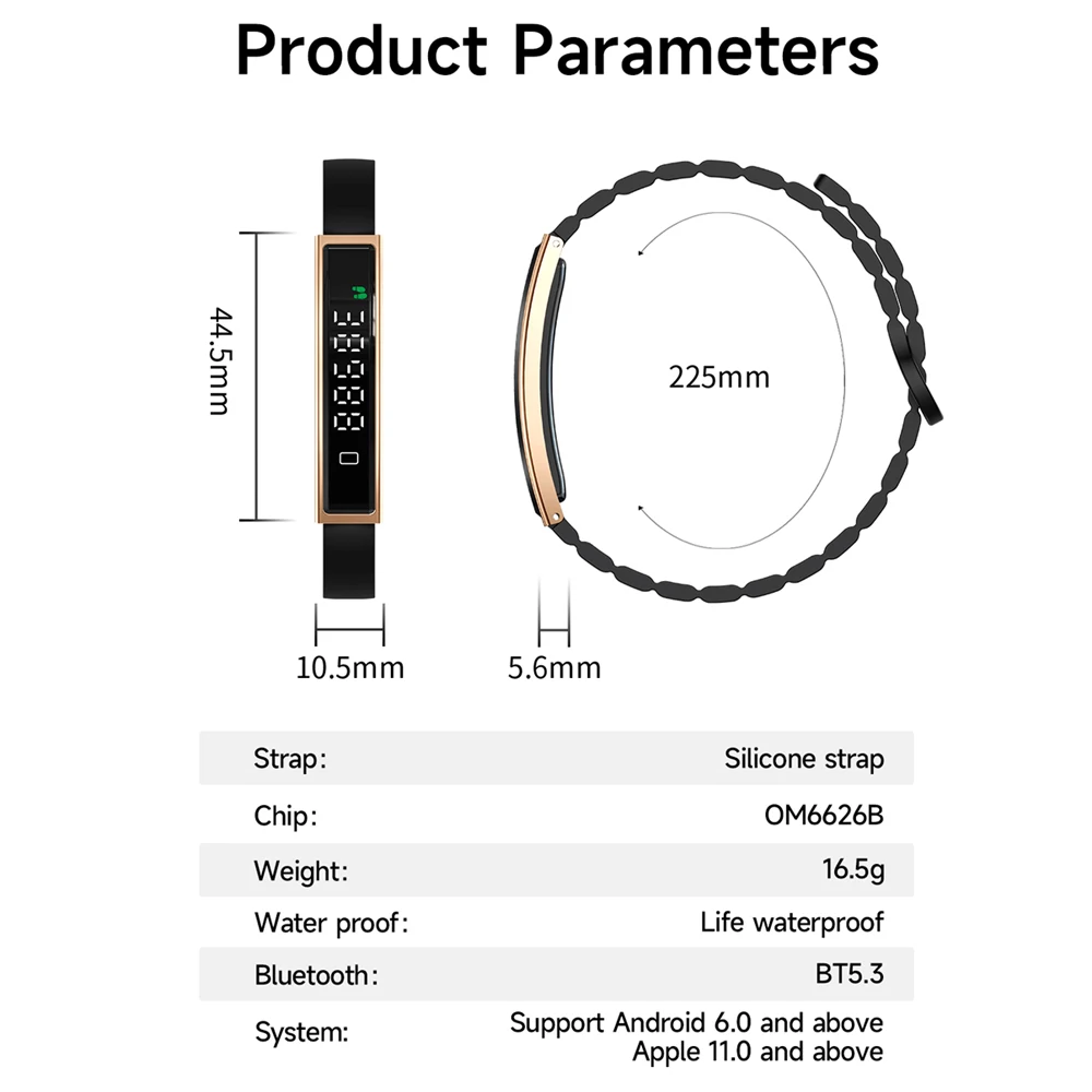 New Smart Bracelet Women Smartwatch Men Fitness Tracker HeartRate Blood Oxygen Waterproof Sport Smart Band Watch For Android iOS