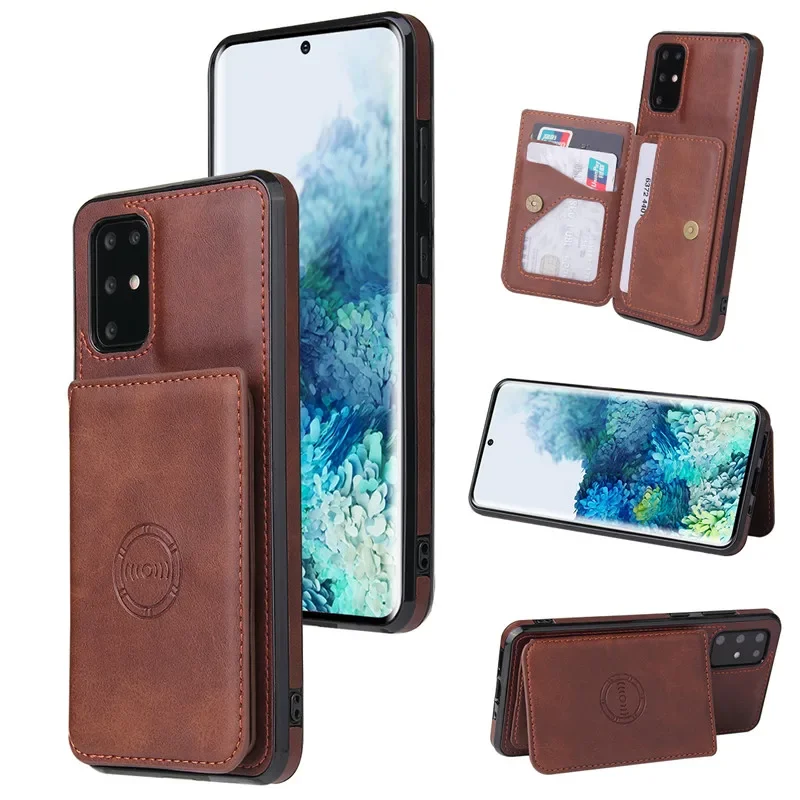 Magnetic Flip Leather Wallet Phone Case with Card Holder Cover