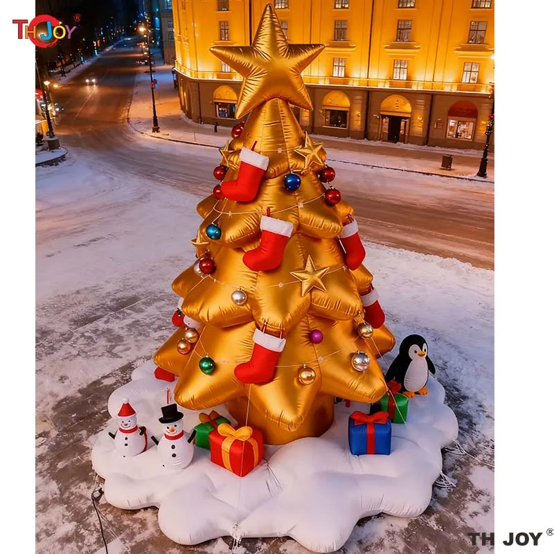 Sapin de Noël Pliable de 190 cm avec 200 Lumières LED