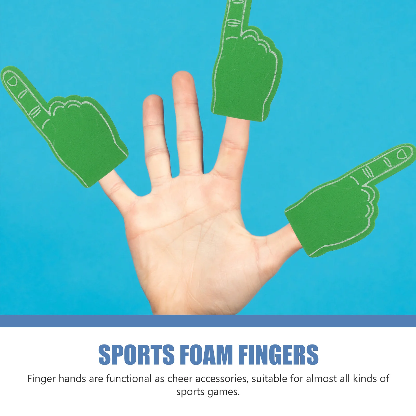 

12pcs Foam Fingers Noise Makers Cheerleader Foam Finger for Sporting Events