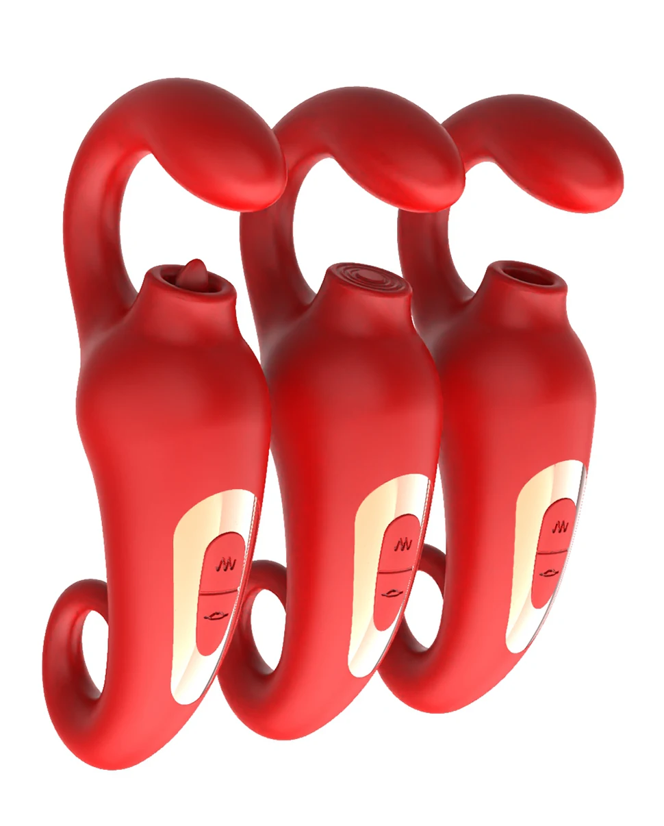 Clitoral Vibrator with Tongue Beat Stimulation