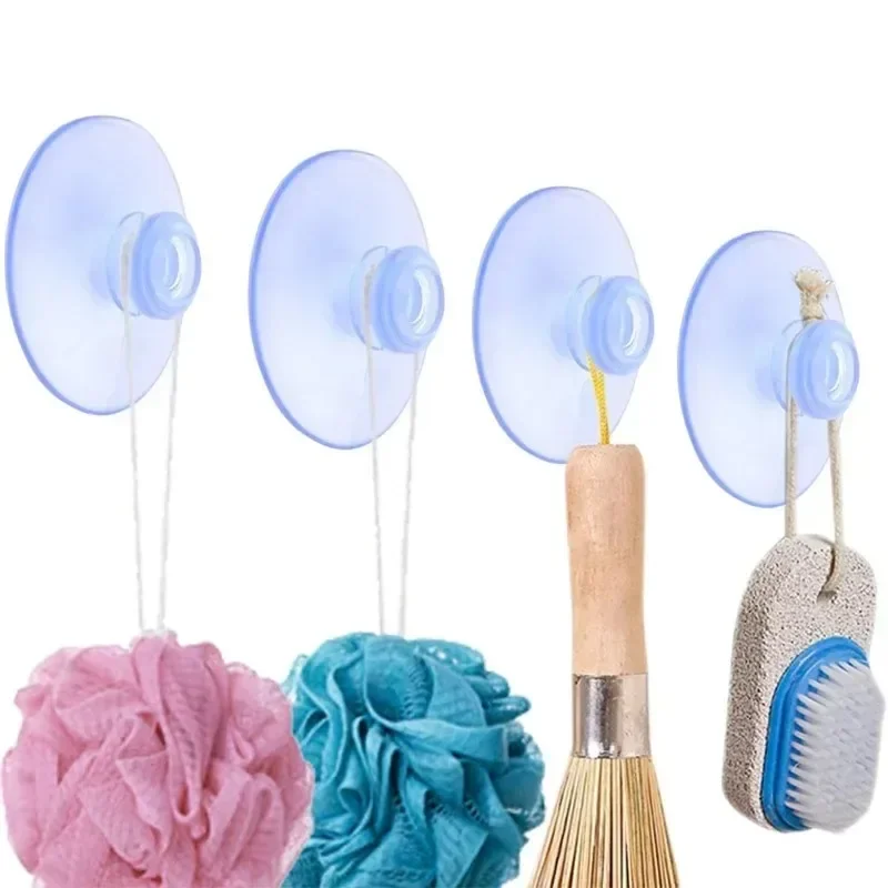 Description Picture 3 of item50/2pcs Transparent Mushroom Head Sucker Hooks Suckers Home Organizers Hanging Suction Cups Hook Car Window Decor Suction Pads