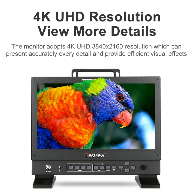 Desview Bestview S14 14 inch Monitor 4K HDMI-Compatible SDI 1920X1080 Touch Screen Monitor for DSLR Camera Video Live Broadcast