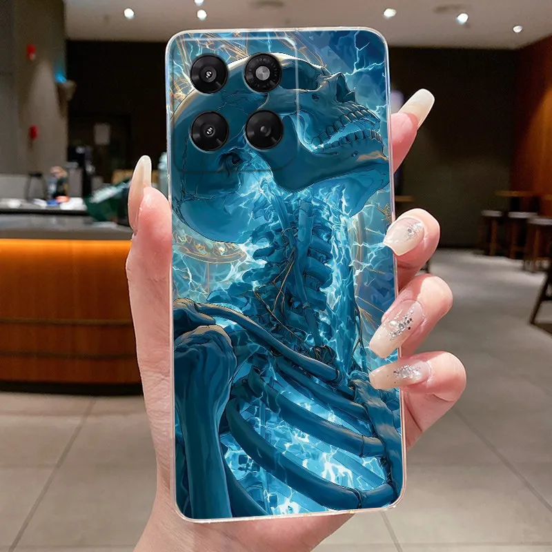 Luxury Cute Cool Soft Silicone Transparent Phone Case Back Cover