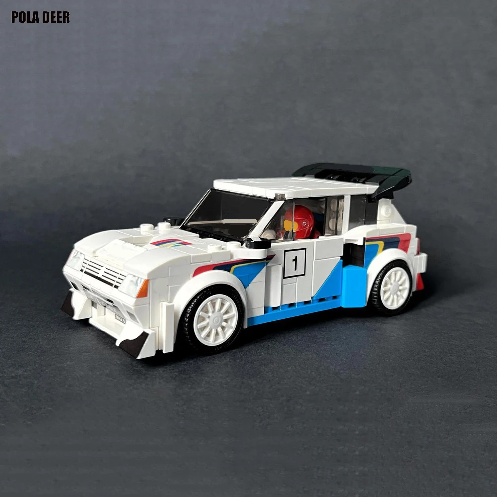 Poladeer 460 Stück 205 Turbo16 – ​ ​ Champion-Serie, kreatives Design, DIY zusammengebautes Rennwagen-Modell, Jungenspielzeug, Geburtstag, Urlaubsgeschenk – Detail 5