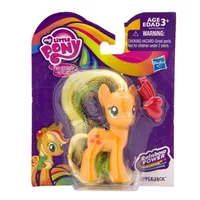 My Little Pony Polly Gold Hair Style avec peigne, Purple Rainbow Dash, Applejack, Rarity, Fluttershy, Pinkie Pie, SemiCute Logo 6