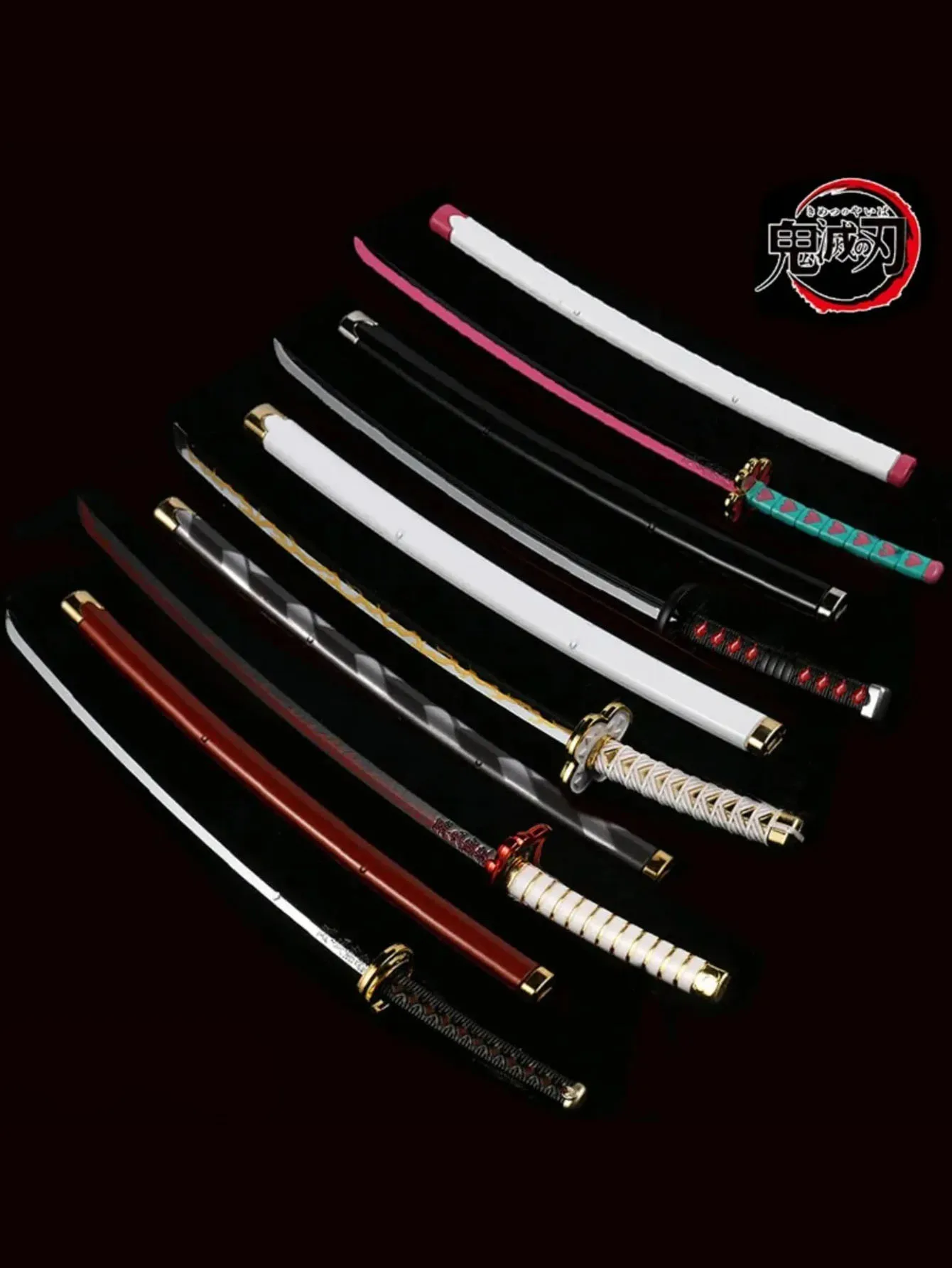Espada de Anime Kimetsu No Yaiba, Katana Japonesa, cuchillo samurái, Arma de utilería para Cosplay, accesorios de colección, espadas de juguete
