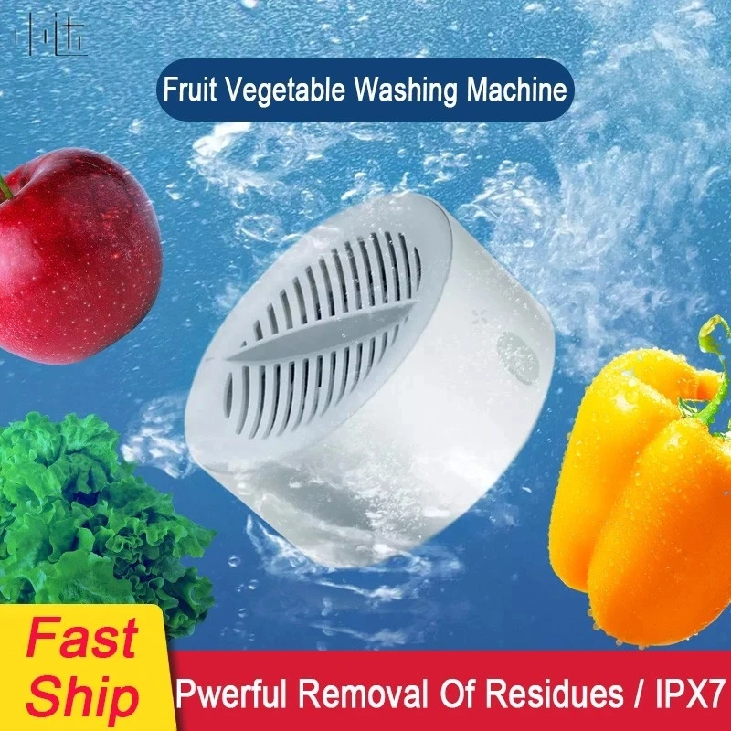 

Xiaoda Portable Fruit Vegetable Washing Machine IPX7 Waterproof Rechargable Remove Reside Purifier Pwerful Removal Of Residues