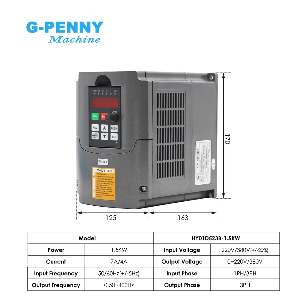 ο  G-Penny 1.5k ER16 D=65mm ý ɵ 110v/220v/380v  ۾  ð 65x258mm 4 