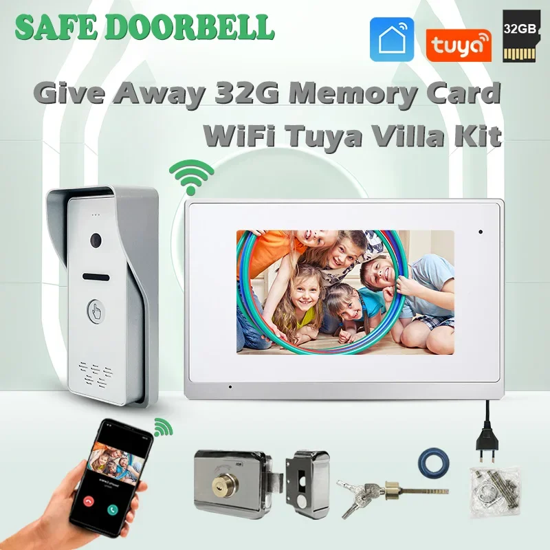

7 inch Linx IP System Wifi Tuya Smart Video Door Phone Security Camera Doorbell With HD Touch Screen Access Control