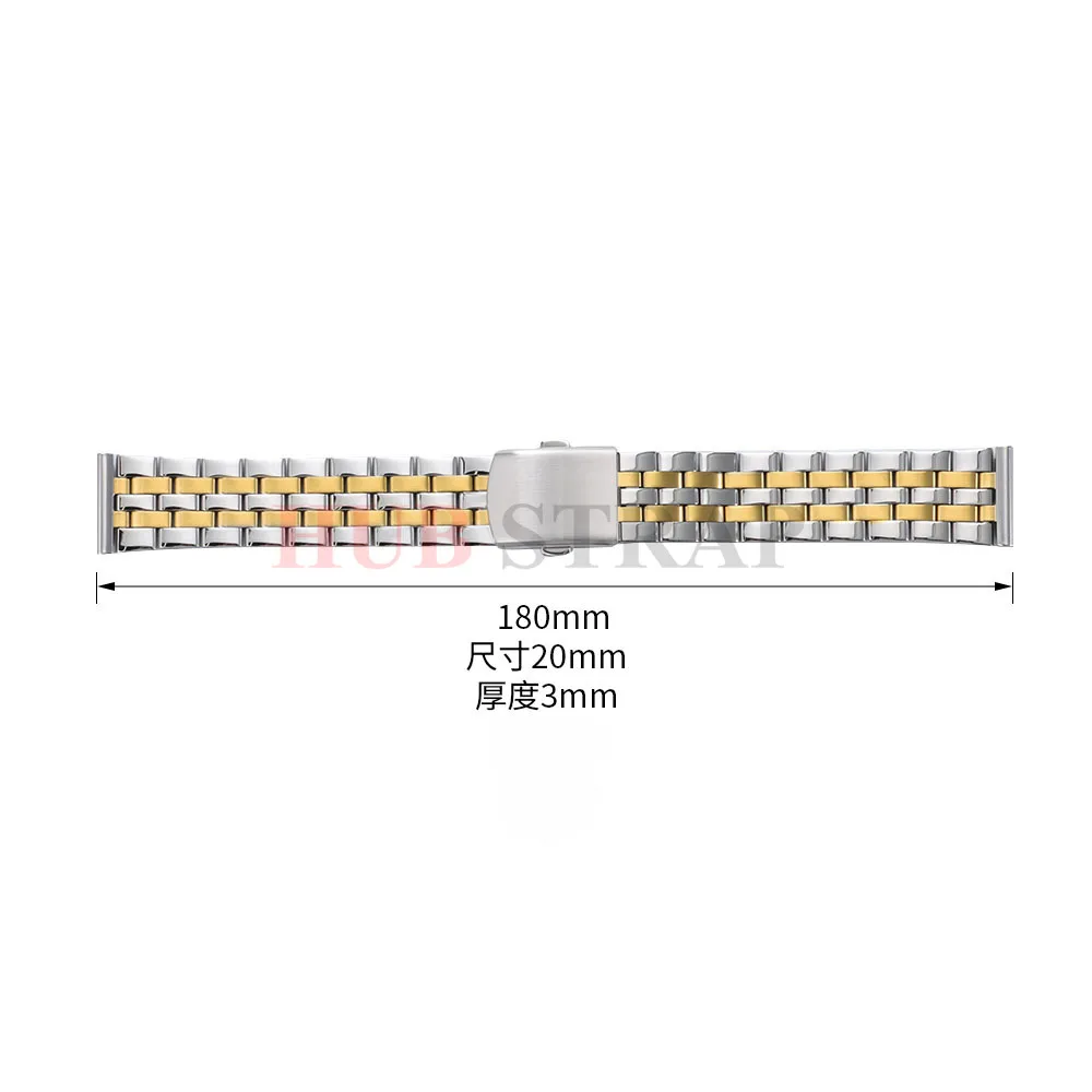 Solid Stainless Steel Multi-Size Wristband Bracelet - Elegant Business Watchband