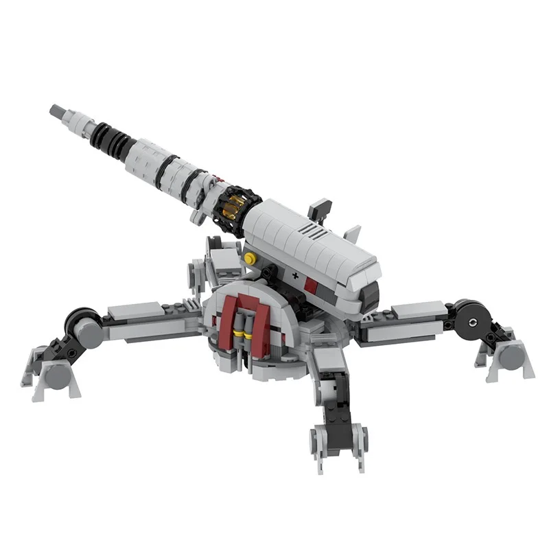 MOC2050 안티 아머 캐논 밀리터리 시리즈 무기 전쟁, 어린이 빌딩 블록, 창의적인 교육 완구, 영화 DIY 선물, 451 개