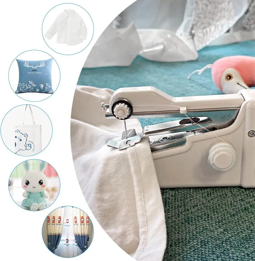 Handy Stitch Portable Handheld Sewing Machine Brand New With Color Thread  Pack