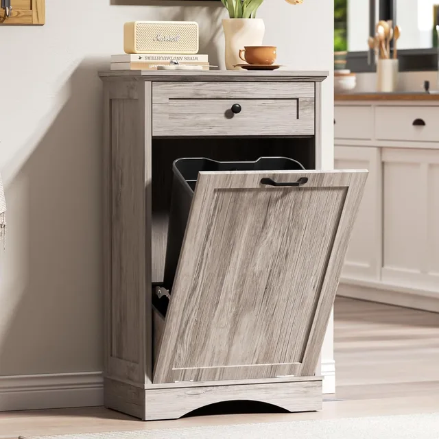 Tilt-Out Trash Cabinet 3