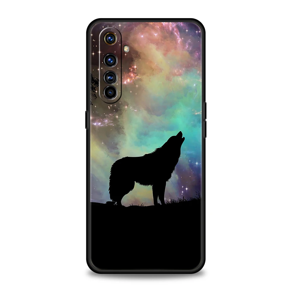 Moon Roaring Wolf Silicone Phone Case Cover