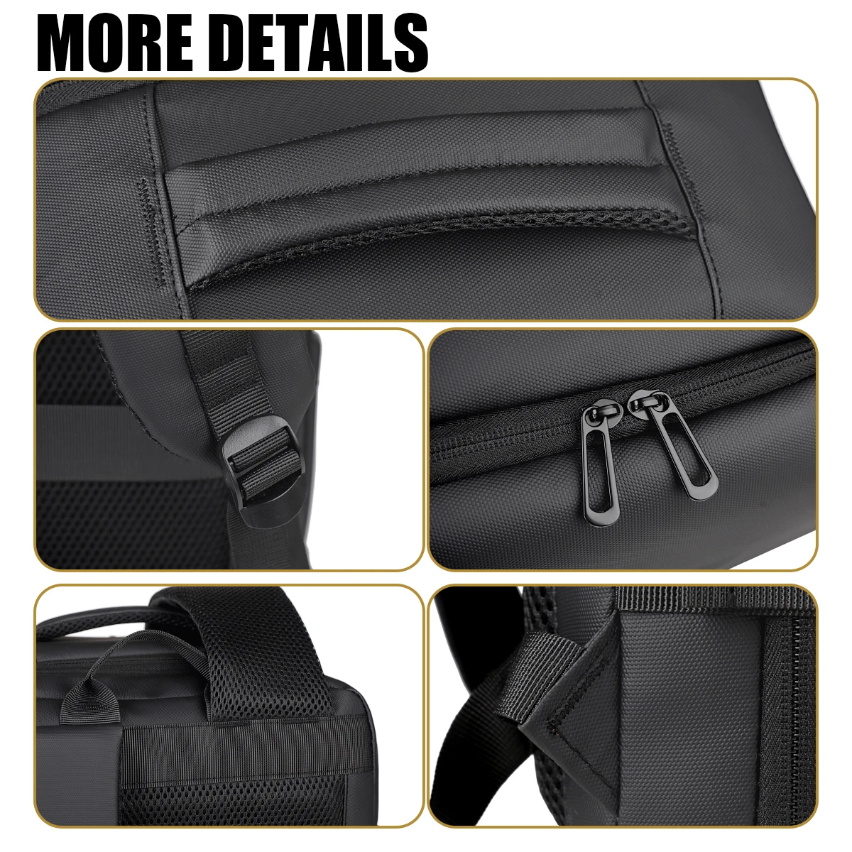 Large-Capacity Multi-Pocket Casual Backpack Business Travel Laptop Bag Lightweight Expandable Commuting Travel Storage Bag for Boarding and Going Out