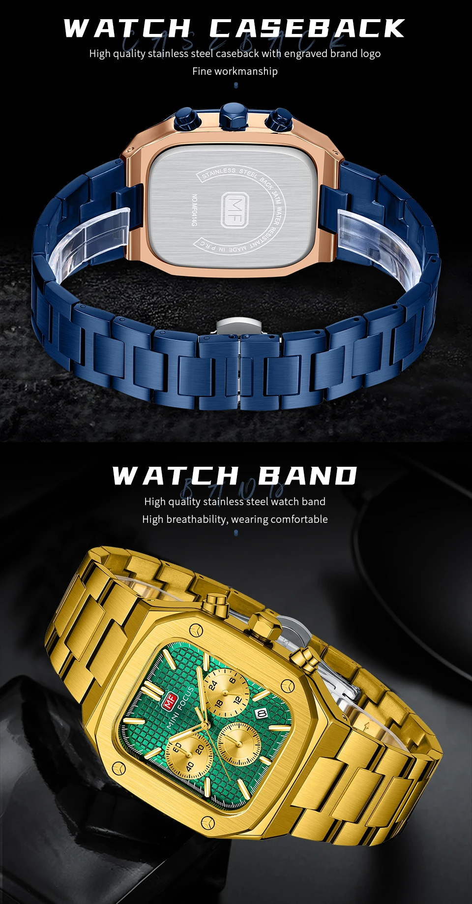 MINI FOCUS Quartz Watch for Men Waterproof_voghion.com