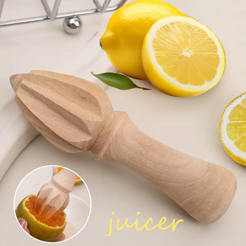 Presse-agrumes en bois de hêtre pour citronniers et oranges, outils pour fruits et légumes, accessoires de bar et de cuisine_voghion.com