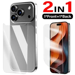 Premium Flexible TPU Hydrogel Anti - Scratch Screen Protector Cover - iPhone 17 Air (2IN1)