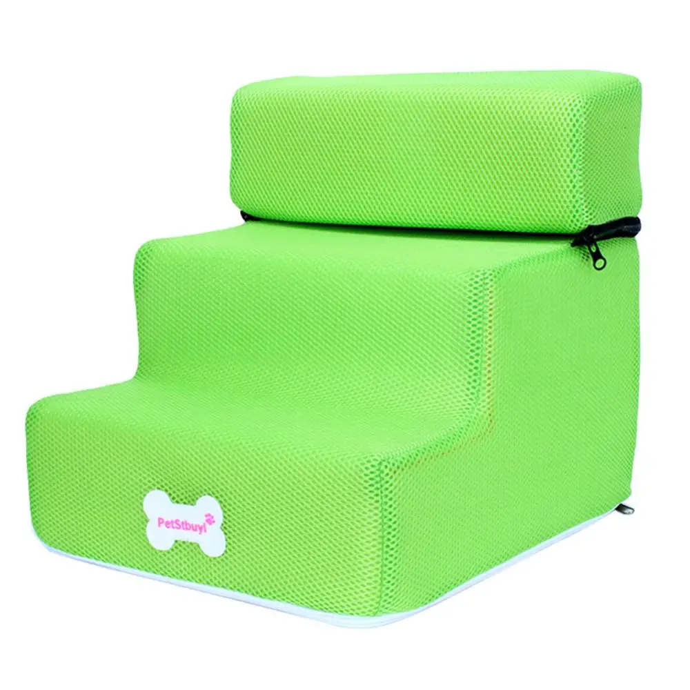 Dog House Dog Stairs Pet 3 Steps Stairs For Small Cat Pet Ramp Ladder Anti-slip Removable Dogs Bed Supplies