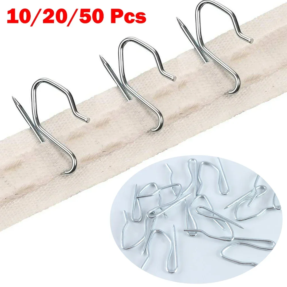 Set of Metal Curtain Hooks for Window Treatments - Home Hardware Accessories