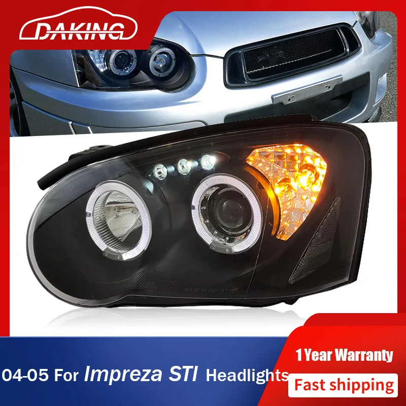 

Headlights for SUBARU 8 8th Gen Impreza STI 2004-2005 LED Angle Eye Front Signal Lamp Projector Lens Headlamps Auto Assembly