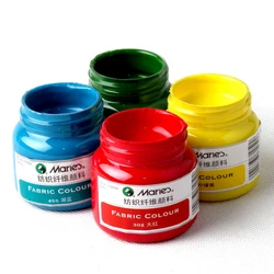 DIY Hand-painted Dye Waterproof Acrylic Textile Fiber Paint Suitable for Clothes Bags Shoes