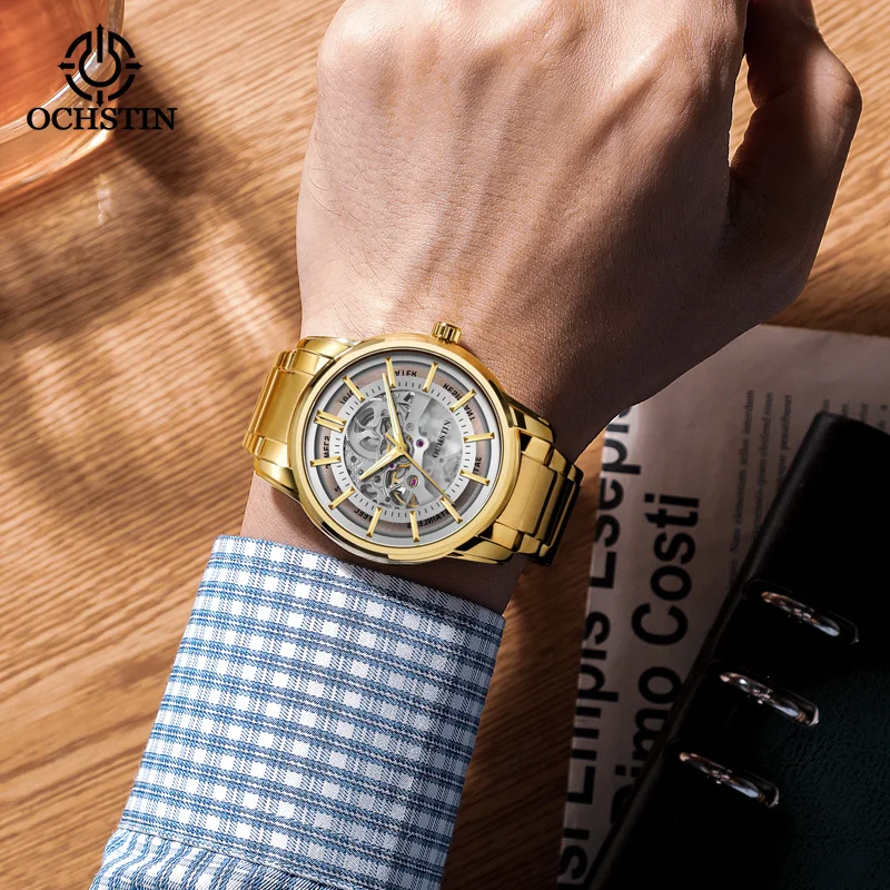 OCHSTIN Master Series New 2024 Sport Street Skeleton Mechanical Movement Waterproof Watch Men's Mechanical Watches
