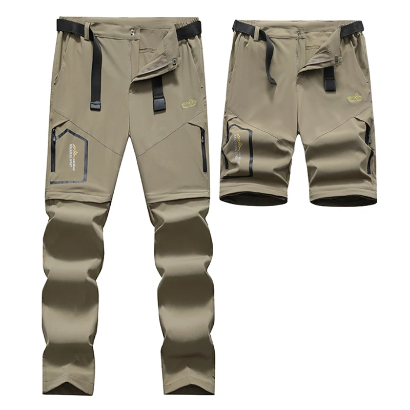 Women Spring Hiking Pants Camping Trekking Trousers Quick Dry Breathable Convert Shorts Outdoor With Zip Pockets Travel