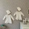7458 Baby Clothes Autumn New Solid Color Girl's One Piece Clothes Sweater Bodysuit Waffle Lace Climbing Clothes
