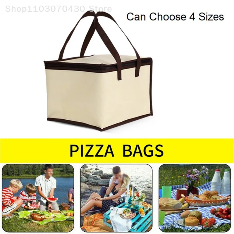 

6/8/10/12 Inch Pizza Food Delivery Bag Insulated Thermal Storage Holder Picnic
