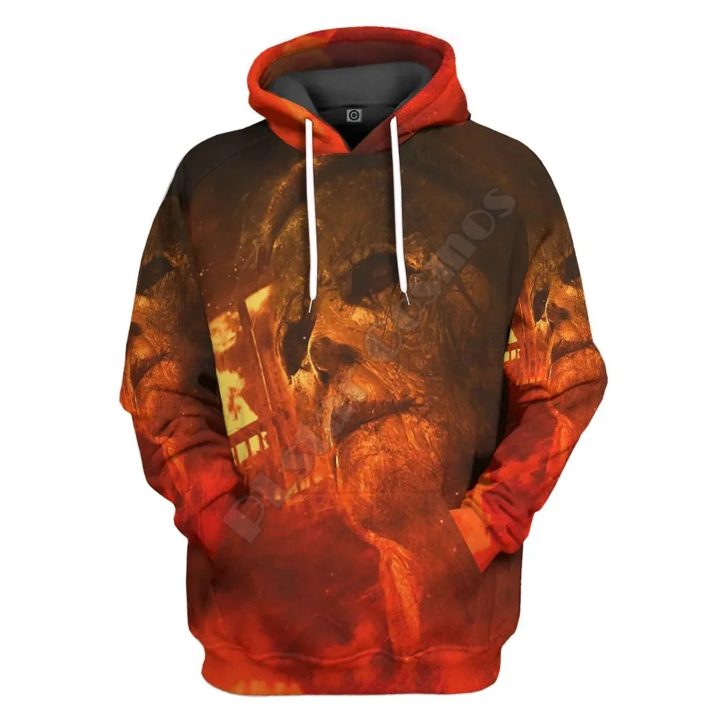 Michael Myers 3D All Over Printed Hoodies Sweatshirts Zipper Hooded Men For Women Streetwear Cosplay Costumes