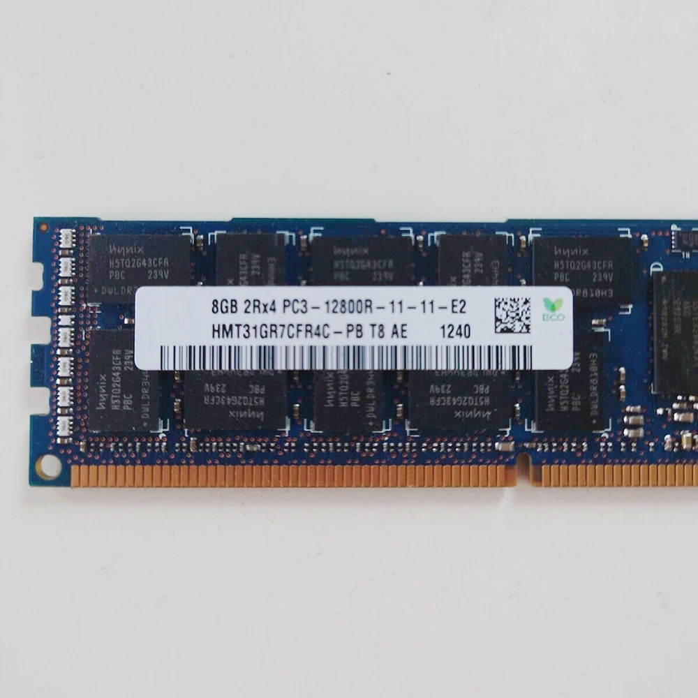 1Pcs 8GB 8G 2RX4 PC3-12800R 1600MHZ DDR3 1600 Memory For SK Hynix RAM HMT31GR7CFR4C-PB 4 1Pcs 8GB 8G 2RX4 PC3-12800R 1600MHZ DDR3 1600 Memory For SK Hynix RAM HMT31GR7CFR4C-PB - Image 2
