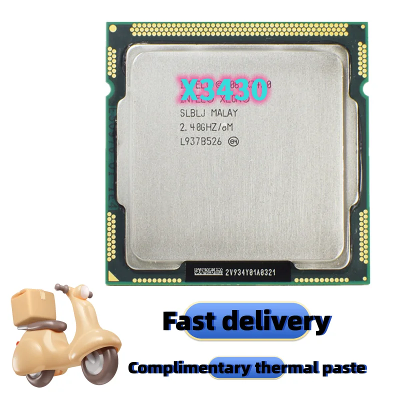 

Xeon X3430 четырехъядерный 2,4 ГГц LGA 1156 8M кэш 95 Вт настольный процессор