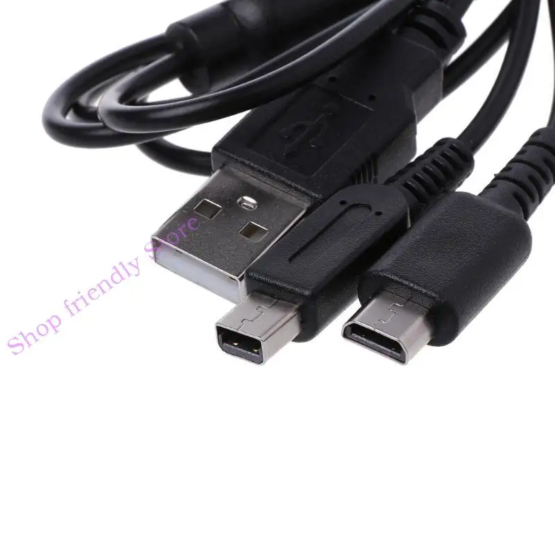 594A 2-in-1 USB 전원 충전 케이블 Y- 스플리터 코드 LITE 용 용 3DS 용.