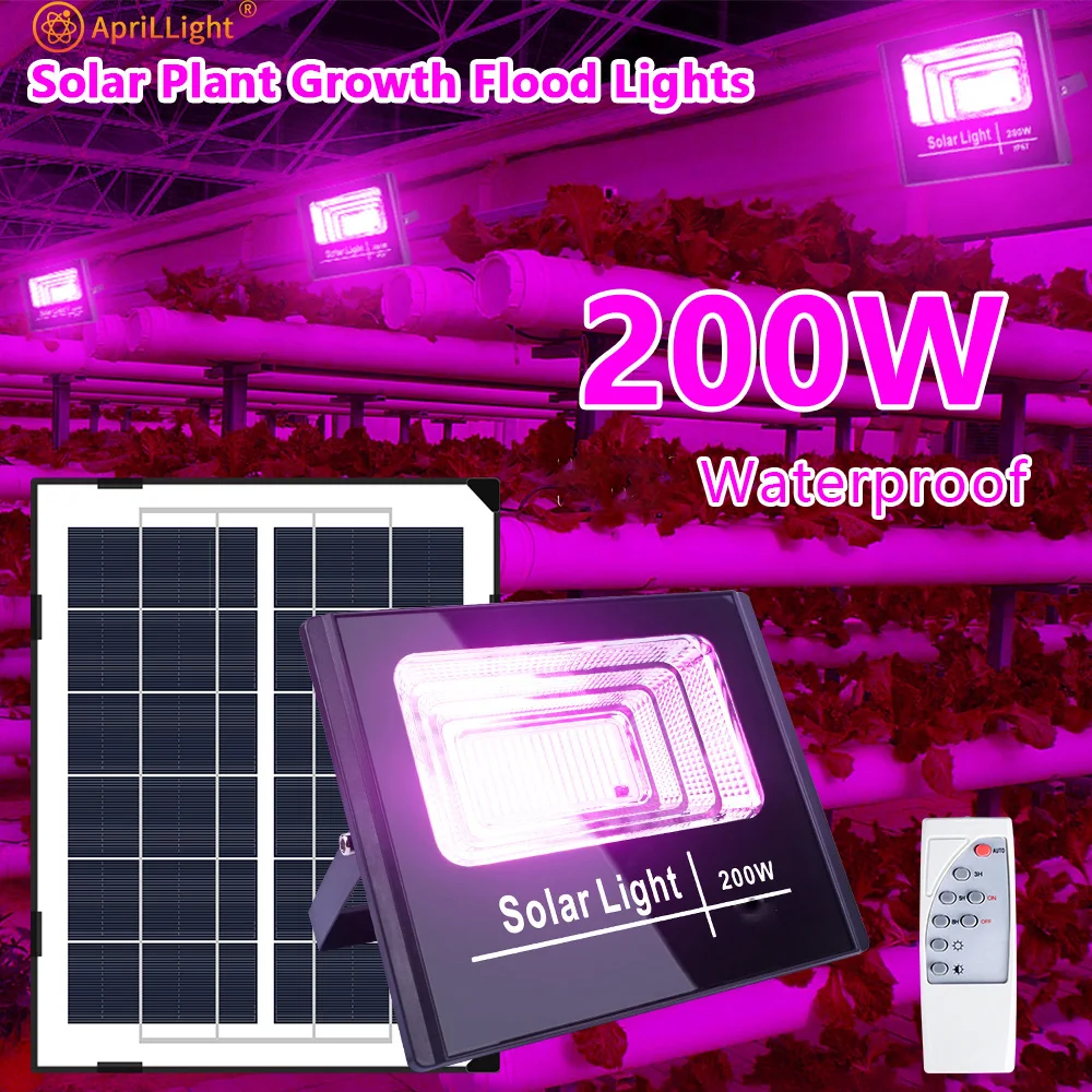 200W Led Plants Light Solar Grow Light IP66 Phyto Lamp Full Spectrum Bulb Hydroponic Lamp Greenhouse Flower Seed Grow Tent