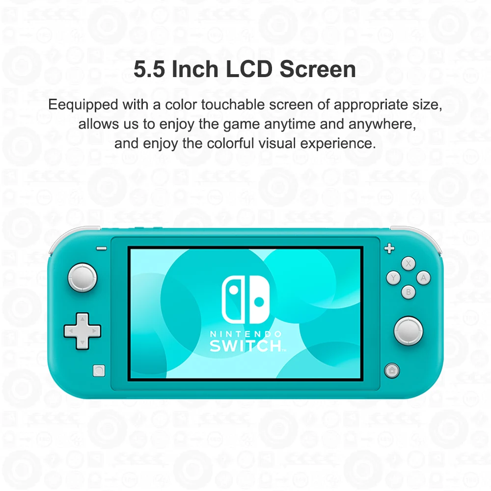 Nintendo Switch Lite 5.5 inch LCD Touch Screen 32GB Built-in + Control Pad  Compatible All Nintendo Switch Games Game Console